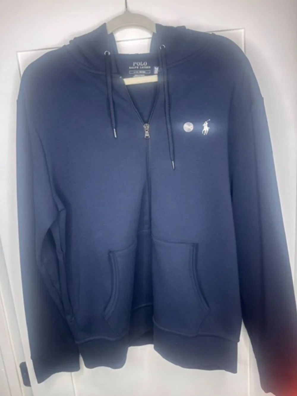 Polo Ralph Lauren Men's Navy Full Zip Hoodie Pullover Pony Logo NWT Size Large